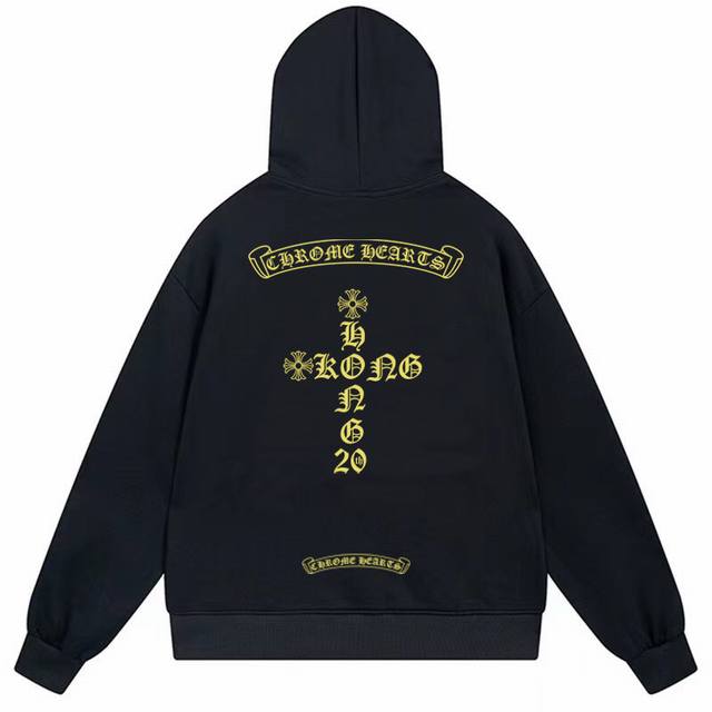 款号E36 -Chrome Hearts 克罗心印花连帽卫衣 市场独家款 -400克重高密度高品质 毛料柔软细腻亲肤 触感软糯丝滑 保暖性亲肤性极佳 -定织定染 款号E36 -Chrome Hearts 克罗心印花连帽卫衣 市场独家款 -400克重高密度高品质 毛料柔软细腻亲肤 触感软糯丝滑 保暖性亲肤性极佳 -定织定染