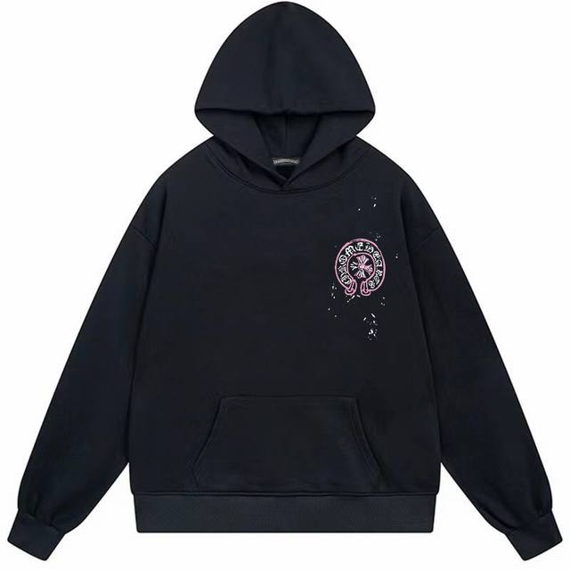 款号E19 -Chrome Hearts 克罗心印花连帽卫衣 市场独家款 -400克重高密度高品质 毛料柔软细腻亲肤 触感软糯丝滑 保暖性亲肤性极佳 -定织定染 款号E19 -Chrome Hearts 克罗心印花连帽卫衣 市场独家款 -400克重高密度高品质 毛料柔软细腻亲肤 触感软糯丝滑 保暖性亲肤性极佳 -定织定染