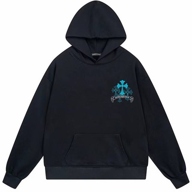 款号E16 -Chrome Hearts 克罗心印花连帽卫衣 市场独家款 -400克重高密度高品质 毛料柔软细腻亲肤 触感软糯丝滑 保暖性亲肤性极佳 -定织定染 款号E16 -Chrome Hearts 克罗心印花连帽卫衣 市场独家款 -400克重高密度高品质 毛料柔软细腻亲肤 触感软糯丝滑 保暖性亲肤性极佳 -定织定染