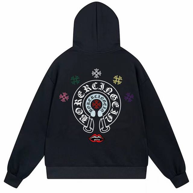 款号E15 -Chrome Hearts 克罗心印花连帽卫衣 市场独家款 -400克重高密度高品质 毛料柔软细腻亲肤 触感软糯丝滑 保暖性亲肤性极佳 -定织定染 款号E15 -Chrome Hearts 克罗心印花连帽卫衣 市场独家款 -400克重高密度高品质 毛料柔软细腻亲肤 触感软糯丝滑 保暖性亲肤性极佳 -定织定染