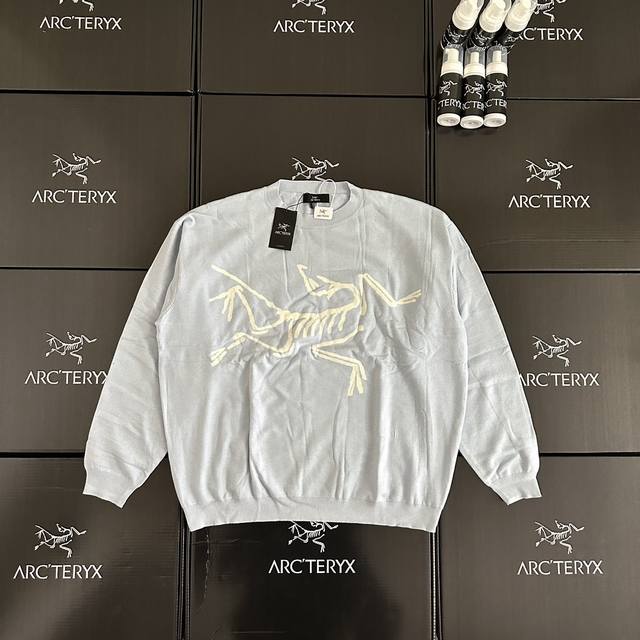 款号：Dj96900 始祖鸟 秋冬新款圆领提花飞鸟毛衣 Arc'teryx 圆领提花飞鸟毛衣 这几年大火的始祖鸟针织毛衣各大网红纷纷入手的高级定制 盒子15 款