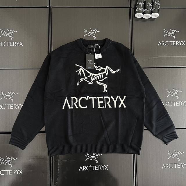 款号：Dj65770 始祖鸟 秋冬新款圆领提花飞鸟毛衣 Arc'teryx 圆领提花飞鸟毛衣 这几年大火的始祖鸟针织毛衣各大网红纷纷入手的高级定制 盒子15 款