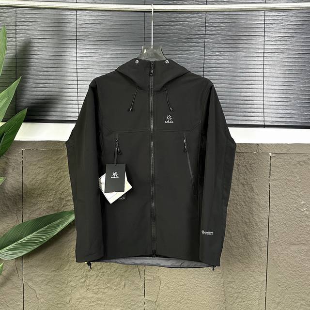 供 10送清洗剂 款号：Dj0220 25Kailas凯乐石M8Ic-Max加绒连帽软壳衣外套Gtx防风防泼保暖户外登山男女同款 面