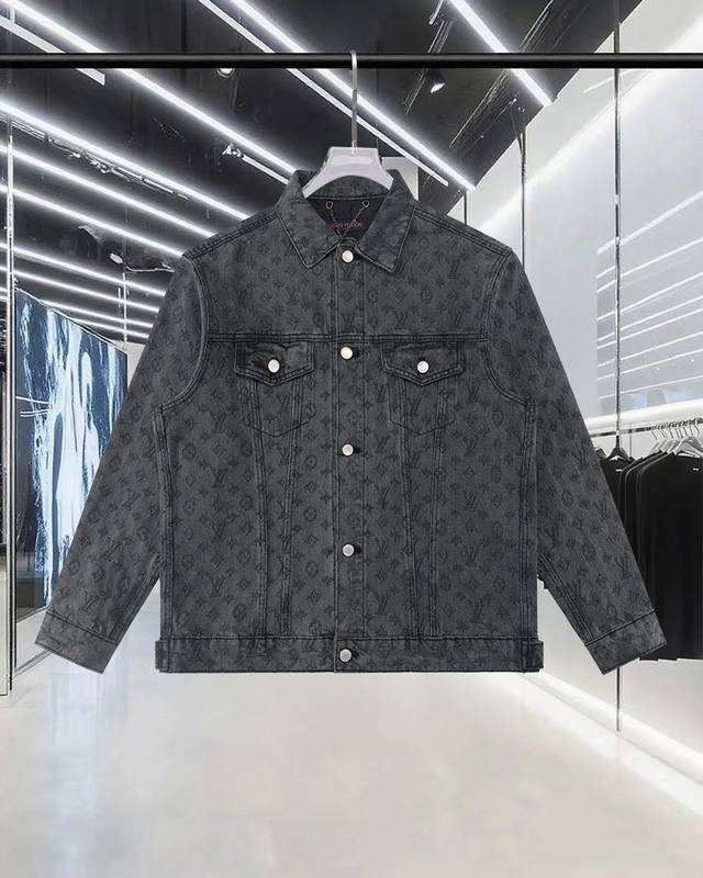 Louis Vuitton 路易威登 25Fw 轻奢主义 Tyler联名限定 老花重工夹克 男女日常通勤穿搭必备 提花牛仔外套套装 定织Monogram老花图案