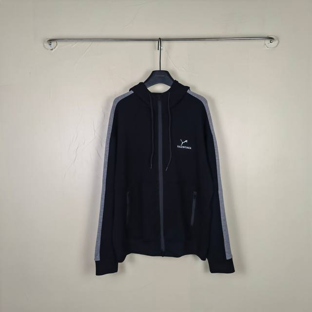 Blcg × Puma彪马 Puma Large Tracksuit Pants In Black Red 25Fall 联名合作款彪马徽标刺绣连帽拉链运动夹克