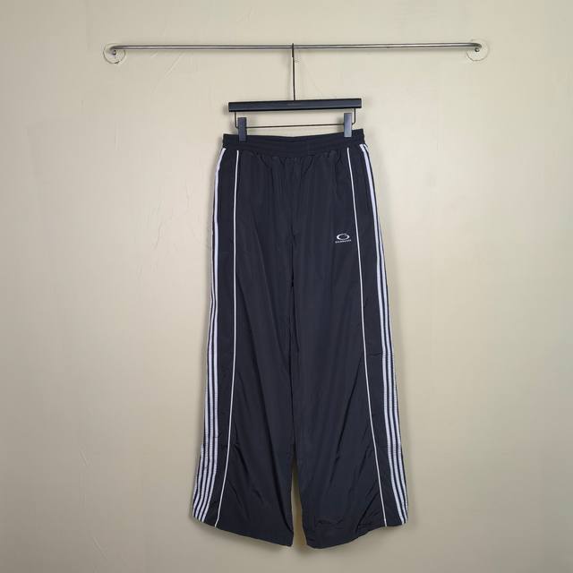 Blcg Large Tracksuit Pants In Black 2025 秋冬新款五道杠拉条Loop Sports Icon刺绣运动裤直筒裤休闲裤 青春