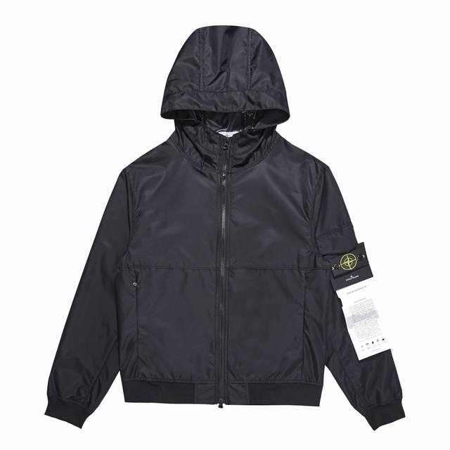 Stonelsland. 石头岛秋季新品机能双袖章连帽冲锋衣夹克外套 防水涂层防风领口设计锁温保暖 M L Xl