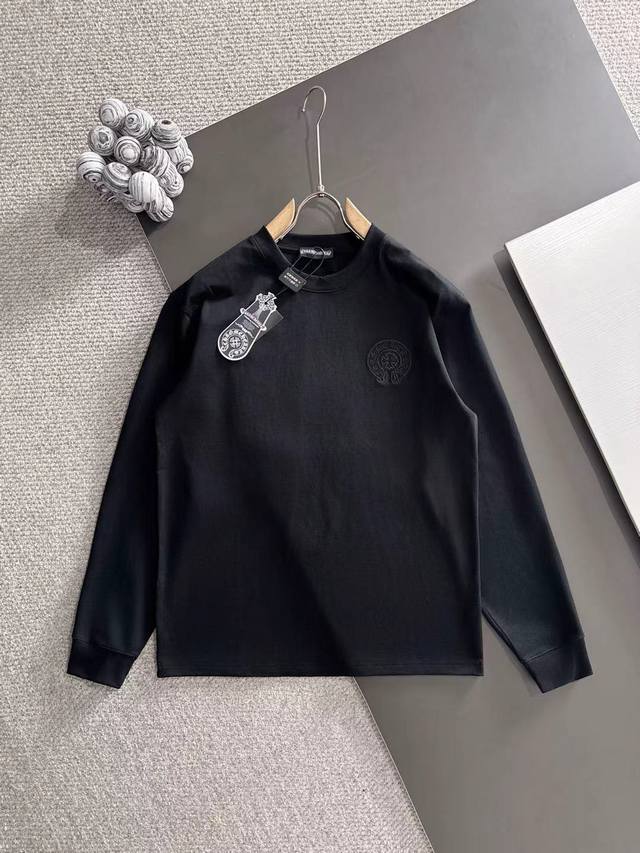 Chrome Hearts* 市场独家品质 爆款 2025秋款长T上新 原高版本 克罗星 面料采用380克高密纯棉定制面料 不变形 不缩水 立体垂感爆表 工艺介