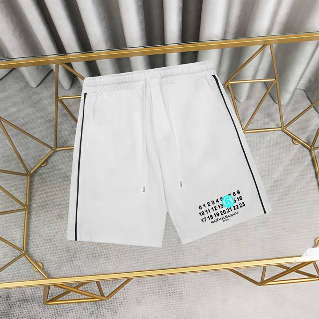 Madison Margiela 马吉拉印花纯棉卫裤短裤 1:1对版面料380克毛圈高克重百分百纯棉 提前做过预缩水1×1双纱洗一辈子都不会变形的 男女同款 官