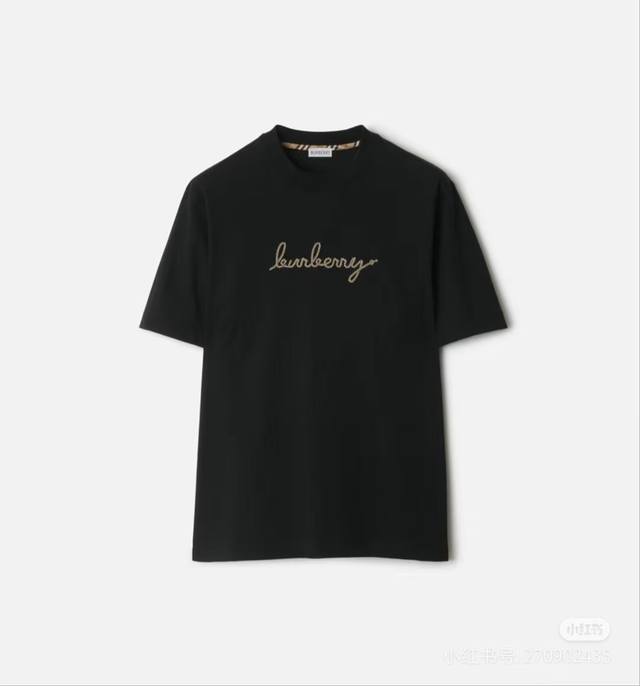 T 恤衫，选用轻盈平织棉面料制成，呈现常规版型。点缀品牌徽标和马术骑士徽标 Ekd 刺绣，，