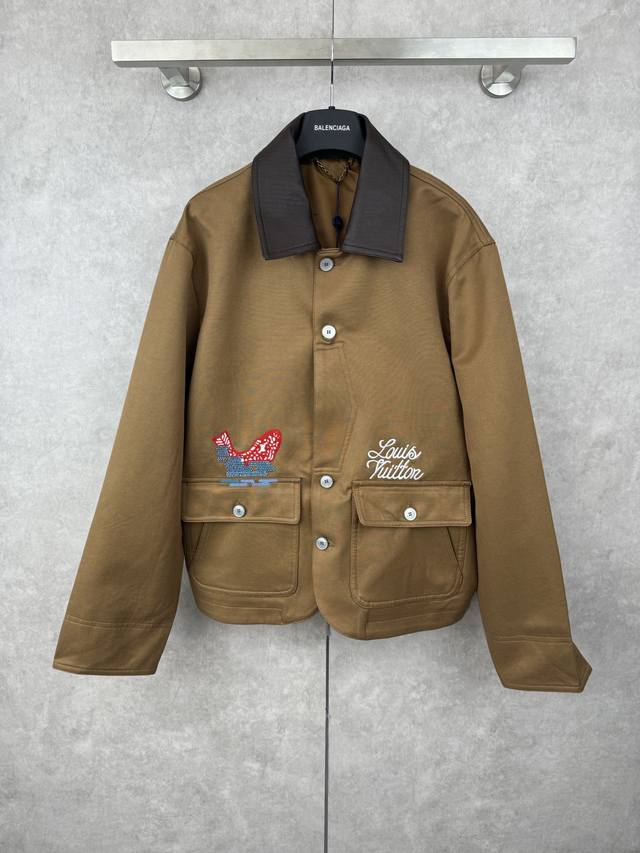 Lv Nigo 联名 重工串珠刺绣工装夹克外套 Size S M L Xl