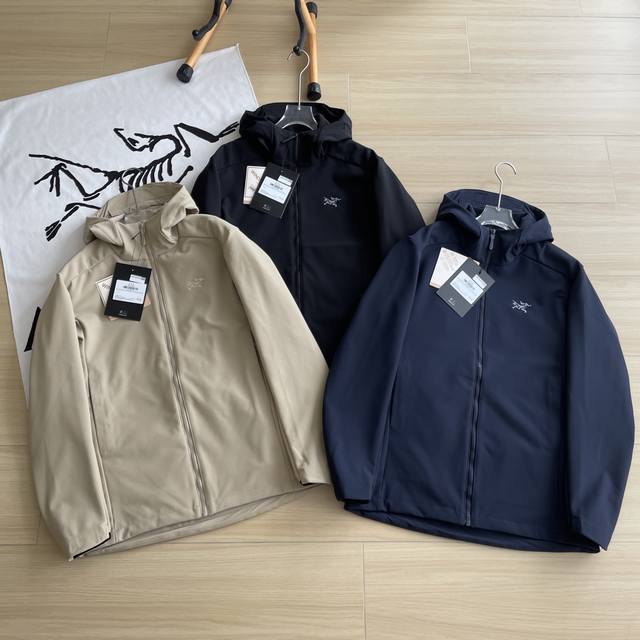 主图 品质外套Arc'teryx 始祖鸟三色Gamma Hoody男女防风户外运动连帽防风刺绣软壳外套上衣 傲视全网，最新科技面料， 全身压胶技术内里绒面，今年