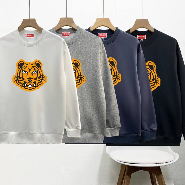 Kenzo卫衣新款印花工艺休闲男士毛圈卫衣 高端高品系列 绝对强烈推荐！高品质，细节很到位， 舒适透气！胸前经典Logo印花，舒适不紧绷，做工细节都无可挑剔 管