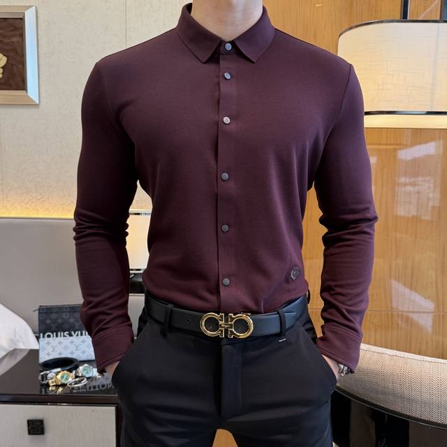 Lp诺悠 2025Ss秋冬时尚大爆款精品长袖羊绒衬衫，贸易公司渠道货，品相完美如斯，属于入柜级别，可预见性的爆款，高级定制进口高级棉混纺面料，大师级剪裁，质感无