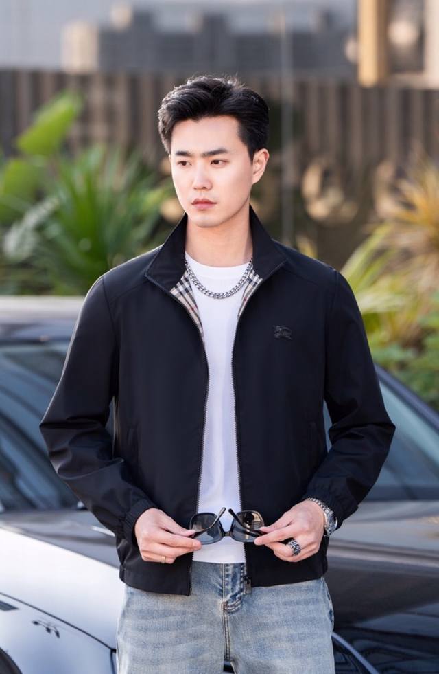 巴宝莉-新款2025新款时尚高品质休闲外套系列，原版打造，独家定制-进口面料，专柜最新数码印花工艺，质感细腻柔软，吸湿排汗，简约大方又不失时尚，版型立体裁剪，上