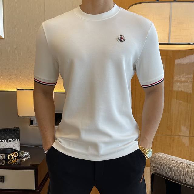 年后退换 蒙口 Ss早秋新品 男士时尚半袖打底T恤，精选高品质欧棉混纺面料 顶级大牌元素工艺设计，柔软细腻舒适保暖，多重工艺制作，男人的衣柜都少不了基础打底衫