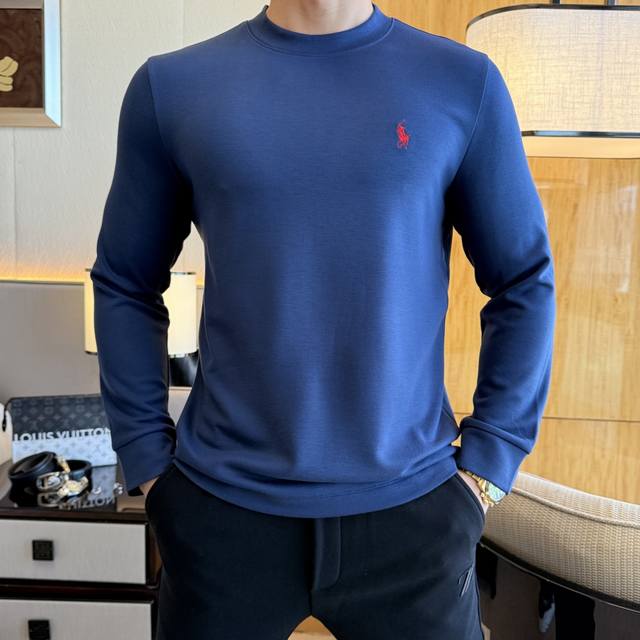 年后退换 保罗 Ss秋装大爆款薄绒长袖T恤，采用定制高级棉混纺面料 时尚大牌元素Logo设计，柔软细腻舒适保暖，多重工艺制作，男人的衣柜都少不了基础打底衫 随时