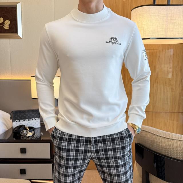 石头岛- Ss秋季大爆新款，最高版本时尚薄绒卫衣、每年必出的经典之作。受各大明星的青睐推崇，精选高端欧棉混纺面料，重工艺制作，原版五金辅料Logo设计，柔软顺滑