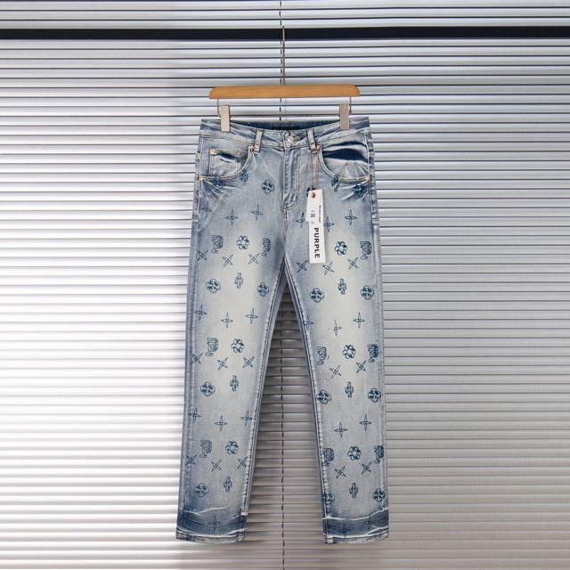 高版本 Purple Brand 2025情侣款水洗宽松微喇牛仔裤 不同水洗质感的款式，对腿细腿粗人士十分友好，微喇宽松的版型十分修饰腿型 永不过时的适中长度，