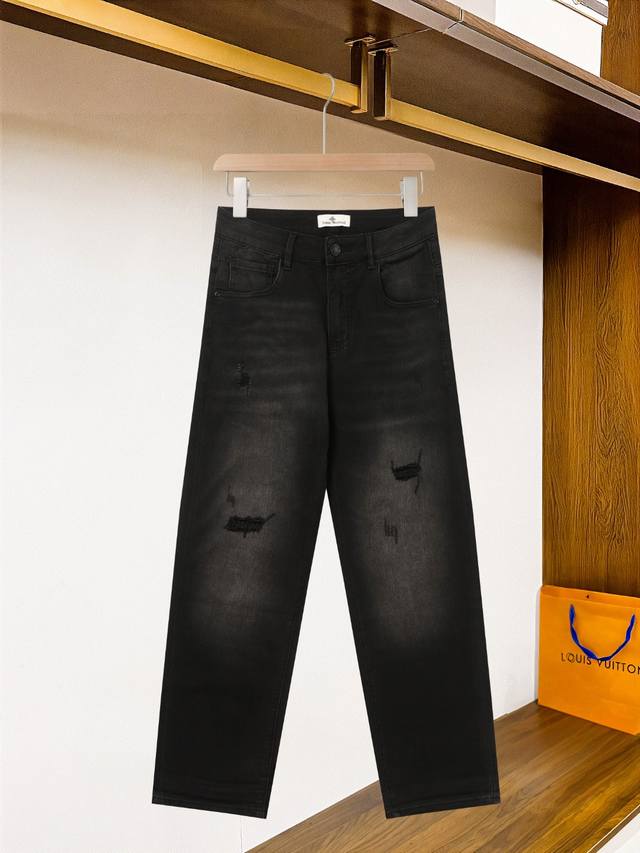231# 码数： 28-29-30-31-32-33 Vivienne西太后、2025Ss秋冬新品经典男士单宁修身时尚水洗牛仔裤，丹宁牛仔裤属于衣橱的必备单品，