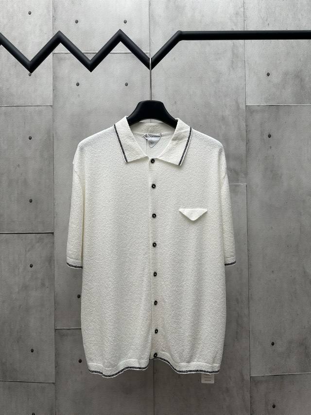 Bv 小棉圈针织衬衫短袖 尺码：S M L