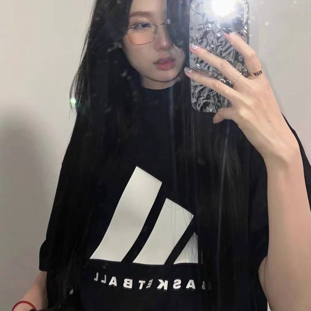 款号 6716 阿迪达斯 Adidas Originals Adidas Basketball Chapter 02系列Tee Logo印花复古运动透气长袖T恤