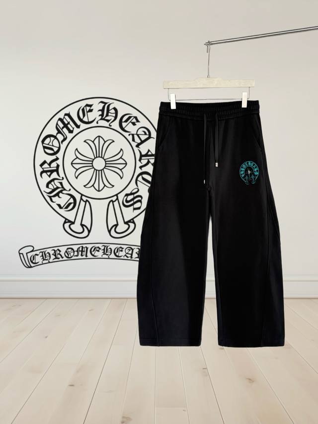 高品质]Chrome Hearts 克罗心 刺绣马蹄铆钉+水印字母秋冬直筒卫衣长裤 *客供定制420克毛毛圈全棉面料，面料柔软，亲肤舒适 *刺绣工艺：马蹄印花+
