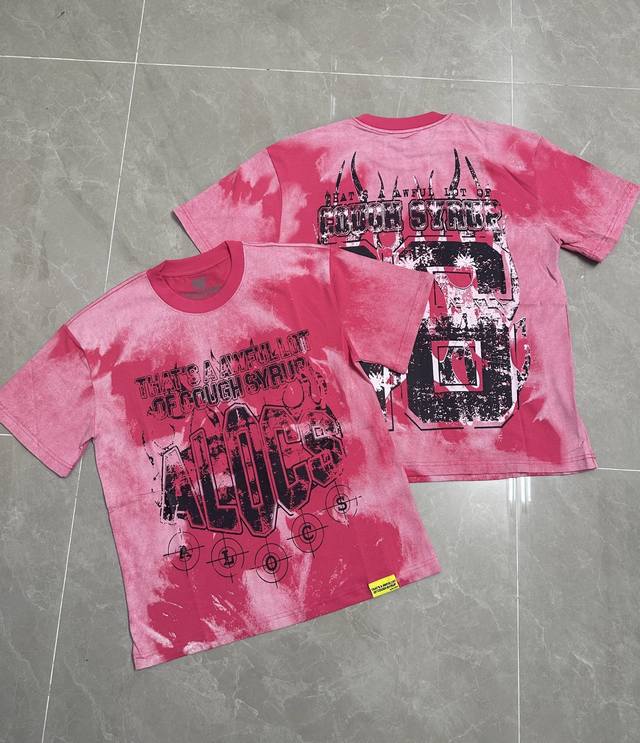 2215#克莱因蓝 玫红 ｜ That's A Awful Lot Of Cough Syrup 现货实拍 美式简约 潮牌宽松休闲T恤 面料 Fabric :3