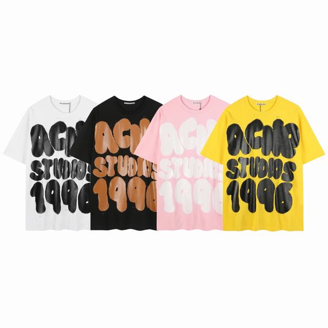 款号Ac22 Acne Studio卡通Logo印花短袖