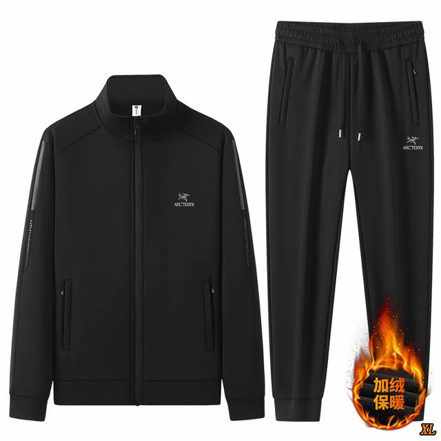Arc’Teryx始祖鸟 独家实拍上新冬季高品质加绒开衫卫衣卫裤迪桑麻棉复合奥粒绒运动套装立领加绒运动套装，本季主打，货源充足，放心主推，高端品质，经典设计，做