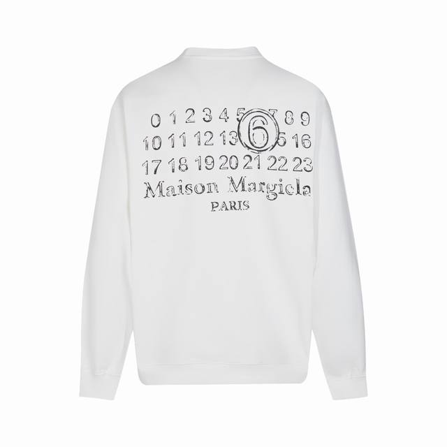 款号M # 120 Mm6 Maison Margiela 马丁 马吉拉，23Ss新款立体拉浆工艺，落肩宽松版型，高版本，全棉面料克重 克，原版开发，手感柔顺不