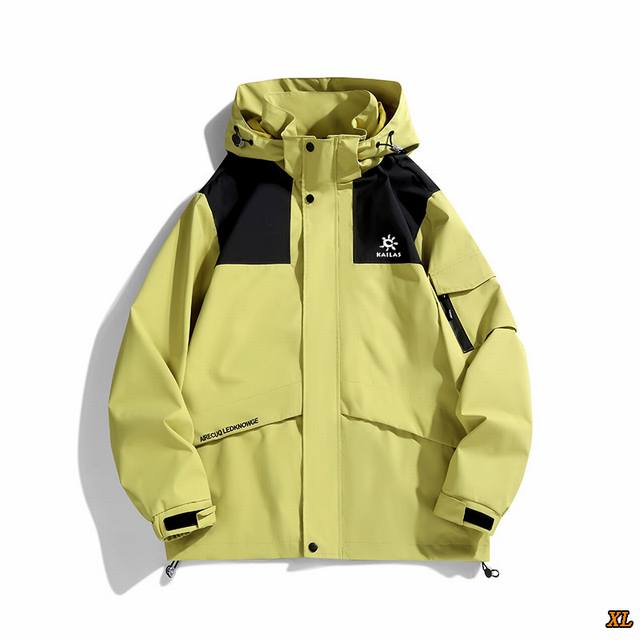 Kailas凯乐石 独家实拍上新秋季高品质情侣款大码冲锋衣春秋季夹克薄款外套防水风衣户外钓鱼四季登山服潮单冲，本季主打，货源充足，放心主推，高端品质，经典设计，