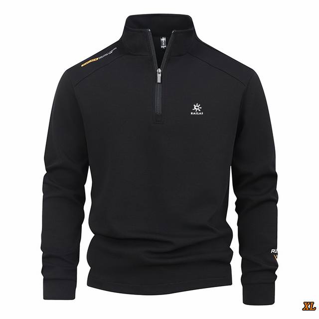 Kailas凯乐石 独家实拍上新秋季高品质半拉链卫衣运动休闲户外长袖Polo衫，本季主打，货源充足，放心主推，高端品质，经典设计，做工出色，经典百搭，上身效果极
