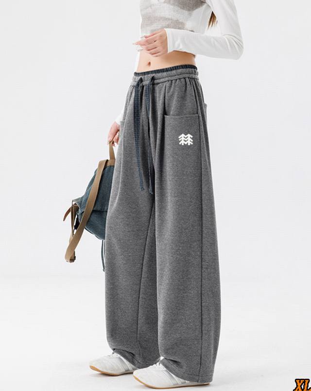 Kolon Sport 可隆 独家实拍上新秋冬高品质纯色运动卫裤百搭抽绳裤垂感阔腿裤休闲裤，本季主打，货源充足，放心主推，高端品质，经典设计，做工出色，经典百搭