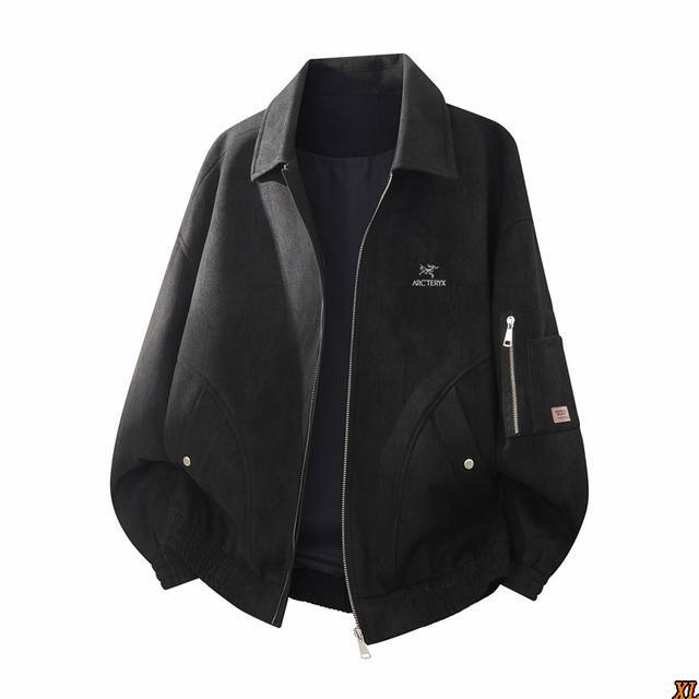 Arc’Teryx始祖鸟 独家实拍上新M-8Xl秋季高品质大码夹克鹿皮绒轻奢商务加肥加大胖子装潮牌翻领夹克外套，本季主打，货源充足，放心主推，高端品质，经典设计