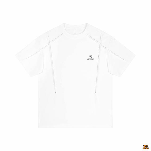 Arc’Teryx始祖鸟 独家实拍上新夏季高品质圆领T恤短袖潮流凉感半袖凉感拼接线宽松体恤短袖，本季主打，货源充足，放心主推，高端品质，经典设计，做工出色，经典