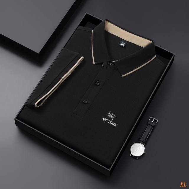 Arc’Teryx始祖鸟 独家实拍上新夏季高品质翻领商务T恤Polo衫220克7A抗菌65棉大珠地Polo衫短袖，本季主打，货源充足，放心主推，高端品质，经典设