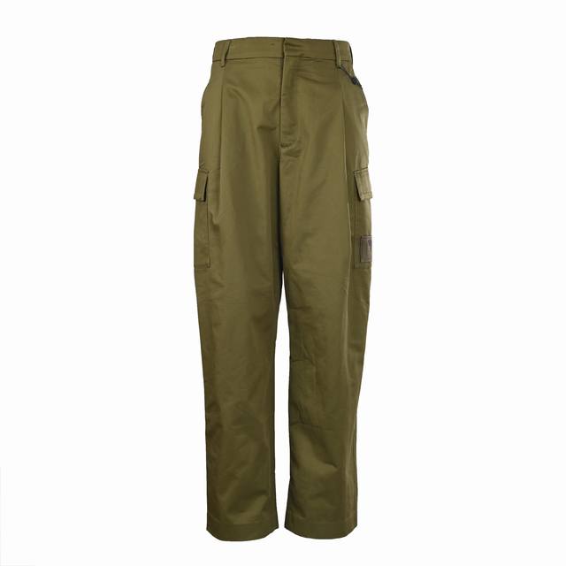 Louis Vuitton Lv 绿色贴饰口袋工装长裤 正品10200购入开发，，定染斜纹混纺棉布，Tr口袋布，绣花章子，人工挑脚，定制辅料，宽松版型 Size