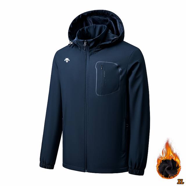 Descente迪桑特 独家实拍上新秋冬季高品质冲锋衣可脱卸帽工装夹克加绒加厚保暖御寒棉衣外套，本季主打，货源充足，放心主推，高端品质，经典设计，做工出色，经典