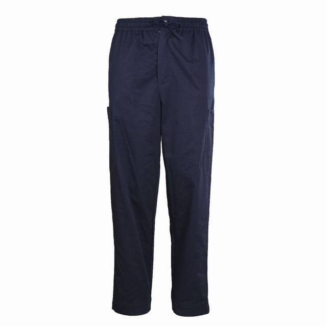 Kenzo高田贤三Kz 方标字母Logo工装长裤 100%棉， G定制高密度纯棉布料。平车工艺，裤子抽绳为原生布。看似普通的长裤，车工复杂。腰部有松紧，带抽绳，