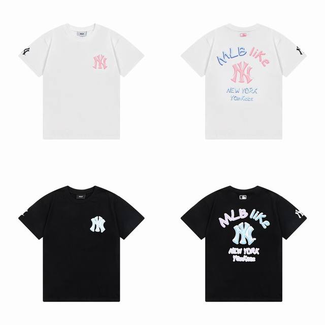 929款 韩国潮牌Mlb 短袖发泡男女情侣运动休闲宽松T恤半袖 支持微信官网扫码正品认证，一衣一码！Oversize宽松版型，所有细节与原版一致，出入专柜无压力