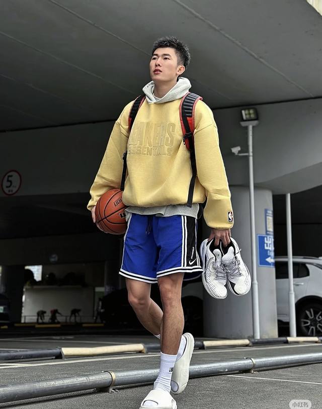 Fear Of God Essentials X Nba 联名款 Ss25 Nba-Allstar Pull Over Hoodie Lakers 洛杉矶湖人队