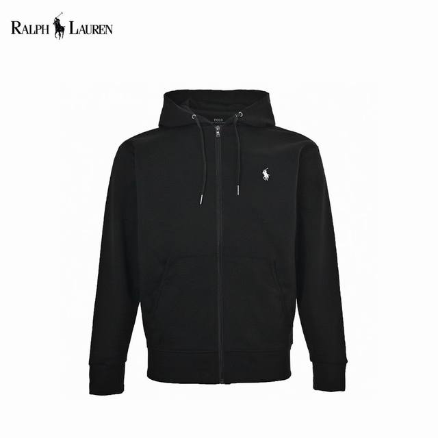 Ralph Lauren 拉夫劳伦 24Fw 基础款小马刺绣拉链卫衣外套 男女款 380克纯棉面料 比普通的面料更加好穿舒适不臃肿 螺纹定织定染 经典小马刺绣L