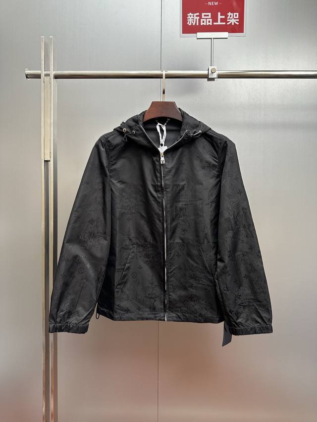 Louis Vuitton遛狗锦纶防风夹克 正品25100购入，定制尼龙提花面料280克，顺位裁剪，定制面料，定制1：1拉链，定制1：1鸡眼，定制1：1五金、定