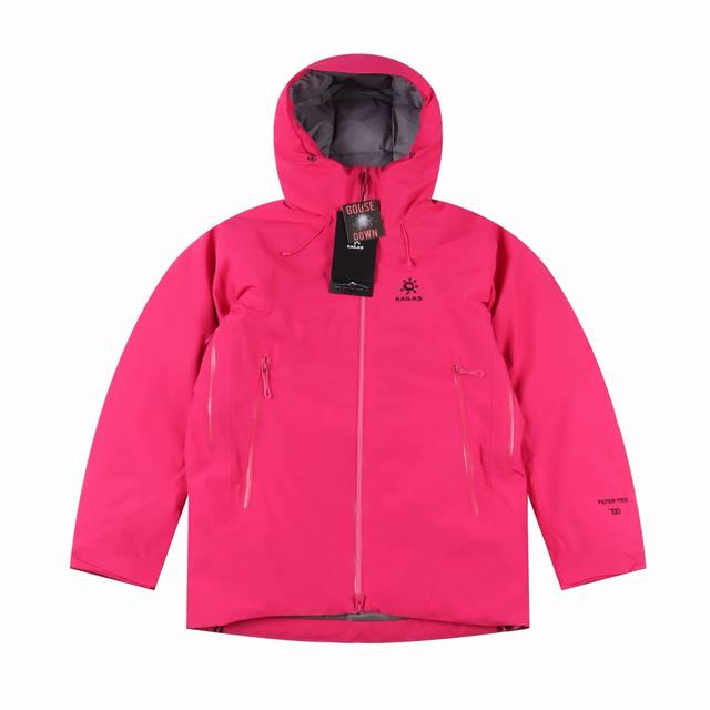Kailas 凯乐石阿斯本硬壳 蓬鹅绒防风防水户外滑雪羽绒服 面料+特点: Filter-Tec科技面料，防护面料防水压胶工艺，应对多变气候带来的暴风雨雪考验，