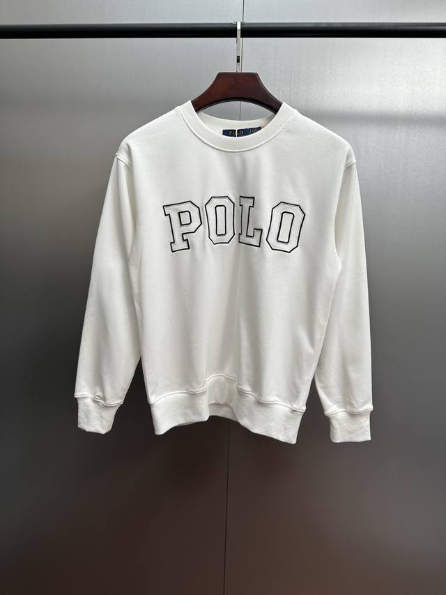 Ralphlauren 拉夫劳伦2025秋冬新款毛圈卫衣大Polo英文字母刺绣Logo 拉夫劳伦减龄单品，大衣面料采用60%棉40%涤，既保留了棉质的柔软舒适与