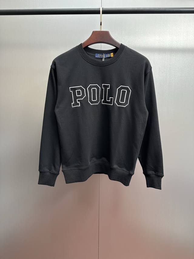 Ralphlauren 拉夫劳伦2025秋冬新款毛圈卫衣大Polo英文字母刺绣Logo 拉夫劳伦减龄单品，大衣面料采用60%棉40%涤，既保留了棉质的柔软舒适与