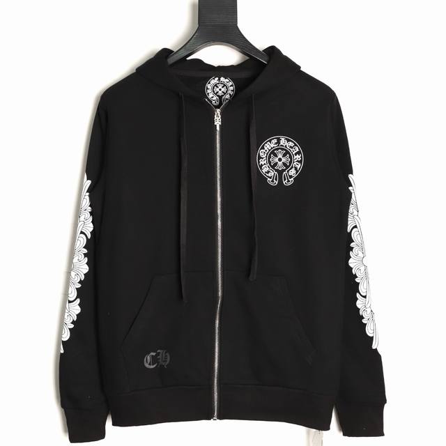 Chrome Hearts 克罗心 25Fw 麒麟臂印花拉链外套 高克重高密度高品质 毛料柔软细腻亲肤 触感软糯丝滑 保暖性亲肤性极佳 定织定染无色差 无论面料