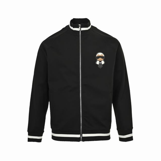 Fendi 芬迪 25Fw 老佛爷皮标拉链外套 区分市面通货，男女同款全新美学灵感趣味设计,渠道性质精品。让整体造型设计更加优雅时尚，今夏最火系列，无数明星潮人