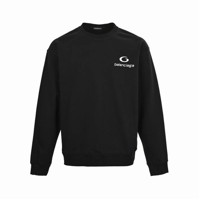 Balenciaga 巴黎世家 25Fw 圆环印花圆领卫衣 480G高级精梳棉面料 专柜领标 代购级白色厚板吊牌 原版吊粒 前后都是立体发泡印花 层次感很强 男